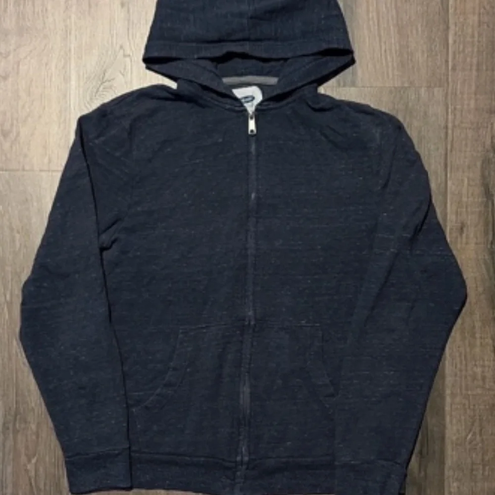 Men's Navy Zip-Up Hoodie Sweater